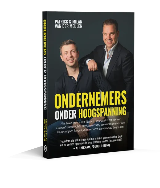 3D book cover: Entrepreneurs Under High Voltage by Patrick and Milan van der Meulen